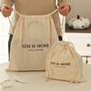 Bolsa de Viaje de Algodón Puro con Cordón, Maleta, Bolsa de Empaque Multifuncional, Bolsa a Prueba de Polvo, Bolsa de Almacenamiento Personalizable