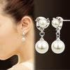 E179 Ventas Directas de Fábrica Yiwu Exquisitos Pendientes de Botón con Perla Incrustada de Pedrería Pendientes Creativos de Molinillo de Viento en Espiral Joyería al por Mayor