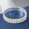 Cross-border Hot Sale 123456 Row Elastic Bracelet Bracelet Bridal All-match Diamond Full Diamond Bracelet Bracelet Wholesale