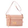 Carteira Bolsa de Pano Multicamadas 2024 Nova Bolsa de Nylon Estilo Coreano Casual Pequena Quadrada Bolsa para Mãe Bolsa de Ombro Único Transversal