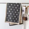 Bufanda Chal Cálido Estilo Retro Otoño e Invierno Estampado de Paisaje Clásico con Letras Bufanda Decorativa Imitación Cachemir Chal Grande