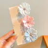 Pinza para el pelo floral doble cara de primavera para niñas, Pasador de flor para flequillo lateral, Pinza accesorio para el pelo para decoración de coleta