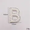 Superventas Transfronterizos 26 Letras Alfabeto Inglés Parches de Pedrería Perla Accesorios de Ropa DIY Bolsas Sombreros Decoraciones de Pedrería Hot-Fix