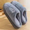 Pantuflas de Algodón Tallas Grandes para Hombre 2026 Otoño/Invierno Nuevo Estilo Pantuflas de Felpa de Algodón para Interior/Hogar para Hombre con Forro Adicional para Calidez