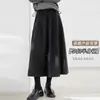 Falda de Maternidad Nueva Otoño e Invierno 2026, Falda de Línea A Simple y Casual, Suave y Versátil, Falda Larga de Paraguas Adelgazante para Mujeres Embarazadas