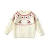 Suéter Feminino Outono Inverno Novo Elegante Tricô Fair Isle Top Menina Estilo Coreano Ano Novo Vestido Traje de Princesa