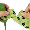 Bolsas a Prueba de Fugas para Excremento de Perro con Diseño de Huella de Pata, Bolsas de Plástico Resistente para Excremento para Limpieza de Mascotas y Uso al Aire Libre - Bolsas de Desecho para Arena de Gato y Excremento de Perro