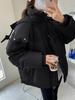 Abrigo acolchado de algodón de invierno 2024 para mujer, estilo coreano, combina con todo, corto, suelto, grueso, para parejas, moderno.