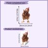 Pegatinas de pared autoadhesivas para decoración del hogar, diseño de gallo con cabeza torcida, para dormitorio, porche, comercio exterior, venta al por mayor transfronteriza, HY-F295