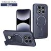 Adequado para Capa de Celular Magnética com Padrão de Fibra de Carbono para Xiaomi Redmi Note 15 Pro Capa Protetora para Redmi Note 14 Pro