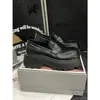 Novidade da Primavera de 2026 Sapatos Mocassins Plataforma Slip-On de Couro Genuíno Espessos para Mulheres, Sapatos de Couro Preto Estilo Britânico Retro