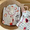 Algodón Nube de Primavera y Otoño Nuevo 2026 Pijamas para Mujer, Manga Larga y Pantalón Largo, Dulce Conjunto de Ropa de Casa de Dibujos Animados para Niñas