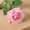 Ramo de Rosas Artificiales con Textura Realista y Efecto Hidratante, Decoración de Mesa de Boda Estilo Europeo, Flores de Seda, Flores Artificiales, Transfronterizo
