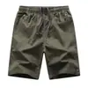 Pantalones Cortos de Algodón Puro para Hombre Tallas L-5XL, Pantalones Casuales Versátiles de Cinco Puntos, Shorts de Playa, Pantalones Cortos Finos Sueltos de Longitud Media, Pantalones Cortos Grandes