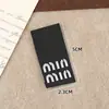 Patch de Tecido Bordado com Letra Moda Estilo Coreano Série Miu Estilo Chanel Patch de Reparo Patch Decorativo Acessório