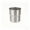 Taza plegable taza de café de acero inoxidable 304 taza para camping al aire libre taza con asa taza escalonada taza de mano letras