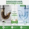 Pó Limpador de Pelos de Pet Kineshinex 100g Dissolve Rapidamente Bloqueios de Cabelo em Canos, Ralos de Chão e Banheiros