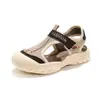 Sandalias casuales de malla para niños, nuevo estilo de verano 2025, sandalias transpirables caladas para niñas, sandalias antideslizantes de suela suave para niños