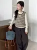 Conjunto de Roupa de Outono para Meninas 2026 Novo Moda Estilo Coreano Colete e Calça de Perna Larga Conjunto Casual de Três Peças para Crianças Maiores
