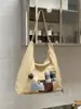 Bolsa de Compras Bordada Ecológica de Moda Japonesa Bolso de Hombro Único Informal de Moda Bolso Tote Cruzado de Tela de Mano