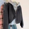 Chaqueta Casual Americana Suelta Corta de Alta Gama para Mujer Otoño e Invierno Nueva Chaqueta Pequeña Chaqueta para Mujer 2025