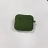 Adecuado para funda de auriculares Airpods3, Nueva funda Bluetooth para auriculares de tercera generación de Apple, Funda de silicona fina de una sola pieza de color sólido con hebilla