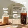 Copo de Água de Vidro Graduado, Garrafa para Cold Brew, Copo de Café Cold Brew, Copo Grande com Canudo, Copo de Leite com Tampa, Copo de Vidro