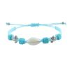 Comercio Exterior Europeo y Americano pulsera tejida de concha de tortuga turquesa cuerda de mano para playa salvaje retro surf en stock venta al por mayor
