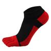 Fábrica de Tejidos Shuanglong Calcetines de Cinco Dedos para Hombre, Estilo Hilo de Algodón, Empalme de Malla, Calcetines Finos de Verano, Calcetines Cortos Bajos, Procesamiento OEM