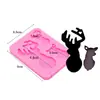 Molde de Familia de Dinosaurios de Silicona Mamá con Bebé Molde Colgante DIY Molde de Resina Llavero Joyería de Resina Epoxi