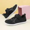 Sapatos Infantis de Bico Largo para Travessia de Fronteira Novos Tênis Esportivos Casuais Meninos Estudantes Cano Baixo Caminhada Sapatos de Meninas Calçados para Exterior Respiráveis