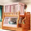 Mosquitero para cama de niño con escalera 1.8 metros 1.5m litera infantil 1.3 metros 1.1m mosquitero para cama con estantería
