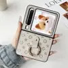 Xiaohua es Adecuado para Huawei Pura X Funda de Teléfono Plegable de Pantalla de Cuero Creativo de Dibujos Animados para Huawei P50 Pocket