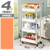Estante de Almacenamiento con Carrito Engrosado para Cocina, Dormitorio, Múltiples Niveles, Móvil para Bebé, Estante de Almacenamiento para Baño al por Mayor