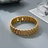 Pulseiras de Relógio Europeias e Americanas Mais Vendidas, Pulseiras de Relógio Minimalistas Populares, Pulseiras de Aço Titânio Gravadas a Laser, Acessórios de Mão Modernos e Estilosos