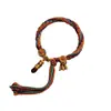Pulsera estilo Tíbet con Hilo Rojo de Reencarnación, Cuerda Tejida a Mano con Mantra de Seis Sílabas, Pulsera de Cuerda Multicolor Hecha a Mano del Año del Zodiaco Estilo Étnico