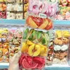 Pinza para el pelo de rodaja de fruta 3D Divertida de Moda Pinza para el pelo Creativa de Naranja y Melocotón Amarillo para Niña