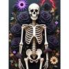 Pintura sin marco de Bruja Murciélago Casa Embrujada de Halloween Transfronteriza Pintura Decorativa para Sala de Estar Mural Más Vendido en Amazon Directo del Fabricante