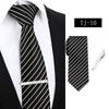 Corbata de Negocios a Rayas para Hombre Formal Profesional Roja Azul Atada a Mano Imitación Seda 7.5cm Stock Listo de Fábrica