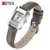 Reloj de Mujer Ofns Amazon Impermeable Lujo Ligero Cuadrado Pequeño Reloj de Cuarzo Casual de Negocios para Mujer Artículo Popular Transfronterizo
