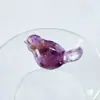 Grava de Cristal Natural Amatista Cristal Rosa Citrino Pegamento para Pájaros Manualidades Adornos Frijol de Piedra de Cristal Adornos