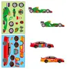 [Calificación Ce.Cpc] 6 Hojas/Paquete Accesorios de Carreras Personalizados para Armar por Ti Mismo Compra Directa Transfronteriza Pegatinas de Rompecabezas Creativas para Niños