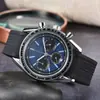 Atacado de fábrica para comércio exterior AliExpress relógio de pulso masculino europeu cronógrafo de quartzo com pulseira de aço de alta qualidade de seis pinos