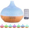 Difusor de aroma com grão de madeira criativo mini perfumador de ar pequeno umidificador ultrassônico névoa casa quarto colorido