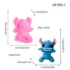 Pastillas de Cera Perfumadas Lilo & Stitch Colgante Molde de Silicona Figura de Dibujos Animados Molde para Decoración de Pasteles de Chocolate con Resina