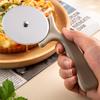 Cuchillo de pizza con rodillo para panqueques de acero inoxidable, herramientas para hornear en el hogar, cuchillo redondo creativo para pizza, cuchillo de cocina de una sola rueda.