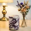Novo favorito em armazenamento doméstico de luxo leve Pedra pode ser usada como porta-velas de aromaterapia, porta-joias ou ornamento de mesa Bulgari Roxo Três