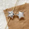 Cuentas Sueltas de Acrílico Y2K Corazón Plateado Estrella Lazo Cuentas Sueltas Material para Pulsera Collar Hecho a Mano DIY