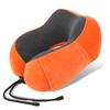 Almohada en forma de U Espuma viscoelástica Logotipo personalizado Almohada de viaje Almohada en forma de U Almohada creativa para el cuello Tela magnética Almohada para el cuello para la columna cervical Venta al por mayor