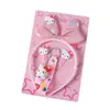 Comercio Exterior Transfronterizo Kuromi Unicornio Diadema Antideslizante Accesorios para el Cabello Lindo Dibujo Animado Set de Llavero de Diadema de Princesa para Niños
